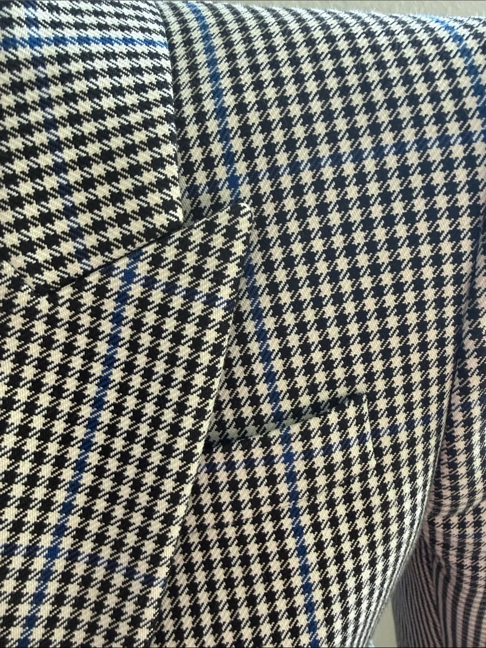 Alexander McQueen Made in Italy Houndstooth Print Blazer/Coat Size 42